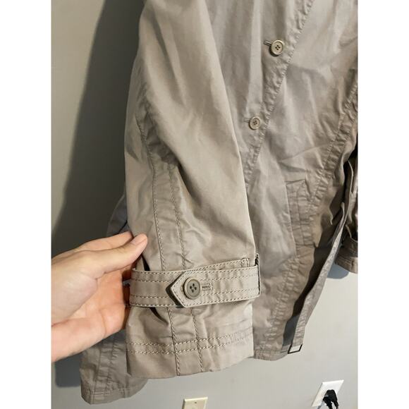 Calvin Klein Trench Coat Soft Shell Size‎ Small Lightweight Khaki Tan - Picture 5 of 8